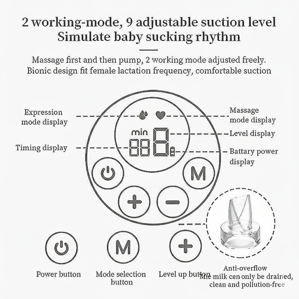 Wearable Breast Milk Pump – Hands-Free, Quiet & Portable
